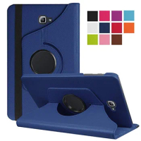360 Rotating Smart Case For Samsung Galaxy Tab A 10.1 2016 SM-T580N SM-T585C PU Leather Flip Stand Holder Tablet Cover Shell
