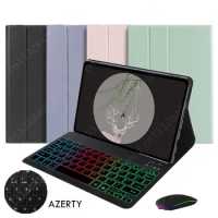 AZERTY Keyboard Case For Lenovo XiaoXin Pad Pro 2022 11.2" TB-132FU 138FU Tab P11 Pro Gen 2 11.2 inch Case Backlit Rainbow