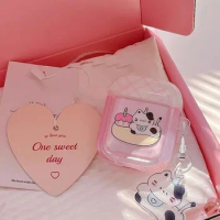 Cake Kitten Earphone Case Met Sleutelhangers Airpod Case Voor Airpods 1 2 3 Pro 2 Airpod Air Pods Case Airpods 2 Case Cute New