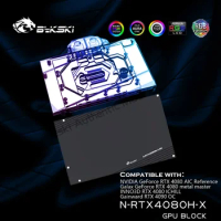 Bykski GPU Water cooler For NVIDIA GeForce RTX 4080 Reference Edition AIC / INNO3D RTX 4080 ICHILL,VGA Radiator N-RTX4080H-X