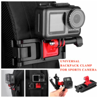 Sports Camera Backpack Clamp for Gopro 8/7/6/5 for DJI Osmo Action/Pocket Clip Mount Xiaomi Yi 4K Lite SJCAM SJ4000 EKEN H9/H9R