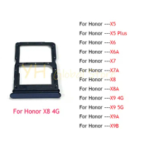 20PCS For Huawei Honor X5 X6 X7 X8 X9 X6A X7A X8A X9A X9B Plus Sim Card Slot Tray Holder Sim Card Reader Socket Repair Parts