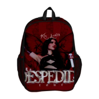 WAWNI Kimberly Loaiza La Despedida Tour Zipper Backpack Fashion School Bag Hip Hop Daypack Casual Traval Bag Vintage Backpacks