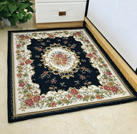 外銷日本等級 出口日本 120*180 CM 歐式奢華風 高級玫瑰花紋提花地毯/ 玄關地毯 / 客廳地毯