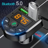 Bluetooth 5.0 MP3 Player Wireless Audio Receiver Dual USB 3.1A Fast Charger Car Electronics Car MP3 Player