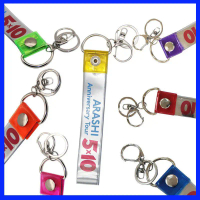 Móc khoá lưu giữ vòng tay concert Ribbon keychain Concert keychain Pendant Ribbon Protective Cover B