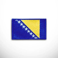 Patch Flag of Bosnia and Herzegovina Emblem Bordir Bendera Bosna i Hercegovina Balkan Balkans Slavic