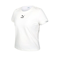PUMA 女基本系列Classics貼身短袖T恤(歐規 慢跑 休閒 上衣「59957702」≡排汗專家≡