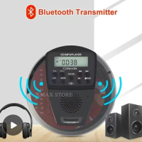 Portable CD Walkman with Speaker Bluetooth CD Player Student English USB Flash Disk Repeat High Fidelity Speaker MP3 USB