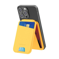 MOMAX - 1-WALLET 磁吸支架卡包-黃色