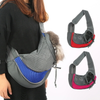 寵物包 透氣網布寵物背包 貓狗旅行便攜斜跨單肩包  寵物用品