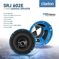 Speaker Clarion SRJ Series 602E 2-Way Coaxial Speaker 6 Inch, 60 W