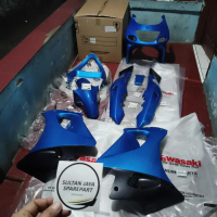 !T E R B A R U!FULL COVER BODY SET KAWASAKI NINJA RR OLD ZX BLUE BIRU G6 ORI KGP ( ORIGINAL )