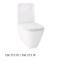 Closed Couple Wall Face Toilet Merek Toto Type CW252PJ/SW252JP (S-Trap) Hayon