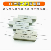 10Pcs/Lot 10W Ceramic Cement Resistor Vertical Horizontal 1.2K 1.5K 2.7K 3.3K 4.7K 6.8K 7.5K 8.2K 10K 18K 20K 27K Original Stock