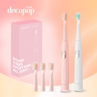 decopop 極淨鑽白音波電動牙刷 DP-253
