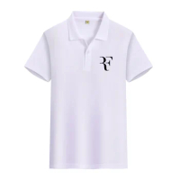 2024 New Tennis King Roger Federer Short sleeved T-shirt POLO casual fan short sleeved minimalist