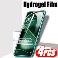 4PCS Screen Gel Protector For OPPO Find X6 Pro X5 X3 Safety Hydrogel Film OPO FindX6 X6Pro X5Pro X3Pro X 6 Not Tempered Glass