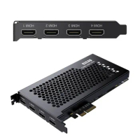 Ezcap CAM LINK PRO 4 Ports HDMI PCIE Video Capture Card Recording Box for Multicam Live Streaming Camcorders DSLR Action Cameras