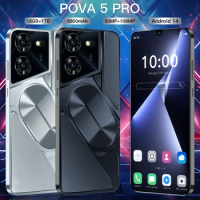 New Pova 5 Pro 7.3HD Smartphone Dimensity 9300 16G+1TB 6800mAh 50MP+108MP 4G/5G Cellphone Android14 Dual Sim Face Unlocked