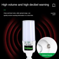 LED Light Siren Alarm Warning Light with Buzzer 12V/24V/220V Red/Green/Yellow Signal Lamp Alert Indicator Equipment Tower Layer