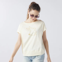 【Qiruo 奇若名品】春夏專櫃精品上衣1223A 米色兔子圖案(M-2XL)