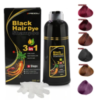 MEIDU Hair Dye Shampoo Bubble Plant Hair Coloring Shampoo Household Easy-To-Wash Black Hair Color Washing Hair Color Cream