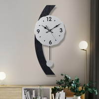 TQJ歐式裝飾壁掛鐘客廳創意時鐘表臥室靜音掛表時尚石英鐘藝術鐘