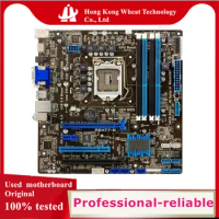 For Intel Used H77 P8H77-M motherboard original LGA 1155 DDR3 32GB For USB2.0 SATA2 Desktop Mainboar