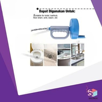Saltbox Drain Auger 10 Meter Alat Pembersih Saluran Pipa Wastafel Kloset Closet Mampet Tersumbat - A