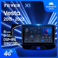 TEYES X1 For LADA Vesta Cross Sport 2015 - 2022 Car Radio Multimedia Video Player Navigation GPS Android 10 No 2din 2 din DVD