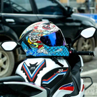 motorcycle helmet Casco Motorbike capacete Seasons Street Touring Motorcycle Helmet RED Black Adult Vespa
