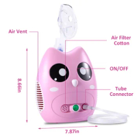Portable Compressor Nebulizer machine for treat lung diseases physical therapy Nebulizer
