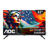 《滿萬折1000》AOC美國【32S5040】32吋Google TV聯網液晶智慧顯示器(無安裝)