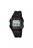 Casio Watches Men's Digital Watch F-201WA-1A Black Resin Band Sport Watch