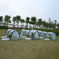Portable Tunnel Greenhouse Mobile Mini Greenhouse Insulation Greenhouse Cover Removable Plant Tent Agriculture Greenhouse