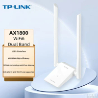 TP-LINK Usb Wireless Network Card 1800M Dual-band WiFi6 5G High-speed Driver-free WiFi Signal Transmitter and Receiver XDN8000H