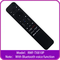 RMF-TX810P Voice Remote Control For Sony Smart TV KD-43X80L KD-55X80L KD-50X80L XR-85X95L KD-55X85L 