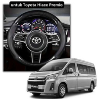 no brand Sarung Setir Mobil untuk Hiace Premio Cover Stir Mobil Hiace Premio Desain Sporty Kulit Car