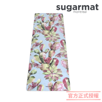 【加拿大Sugarmat】麂皮絨天然橡膠加寬瑜珈墊 3.0mm(春之奇蹟 Pink Succulents Suede)