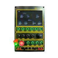 Racing Simulator Central Control Box RGB Dazzle Color Instrument Control Box for Logitech Thrustmaster for Simid Simagic Fanatec