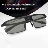 ZHIYI Brand Ultra-Light TR90 Chameleon Glasses 0.1 Seconds LCD Smart Chip Photochromic Polarized Lens Driving Sunglasses for Men