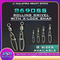 STAINLESS STEEL ROLLING SWIVEL WITH X LOCK SNAP FISHING SNAP price/1pcs Outdoor Equipment