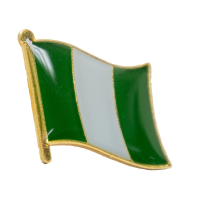 【A-ONE 匯旺】NIGERIA 奈及利亞 國旗 徽章 別針 國旗配飾 紀念徽章 國慶 辨識 造型 時尚