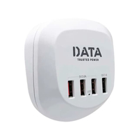 ปลั๊ก USB 4 ช่อง 1.2 เมตร สีขาว DATA USB QUICK CHARGER