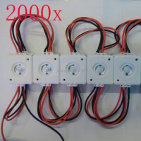 FREE DHL/FEDEX 2000pcs/lot Constant current 1.5W 5054 SMD LED Module light with lens 160 degree,DC12V advertising light O-58