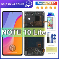 6.7'' OLED For Samsung Note 10 Lite LCD N770F Display touch screen Digitizer Assembly note10 lite Display With Frame