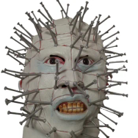 Terror Hellraiser Masks Halloween Cosplay Infernal Ghost Nails Adult Unisex Party Masquerade Stage Perform Role Play Accessories