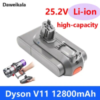 high-capacity for Dyson V11 Battery Absolute V11 Animal Li-ion Vacuum Cleaner Rechargeable Battery Super Lithium Cell 12800mAh