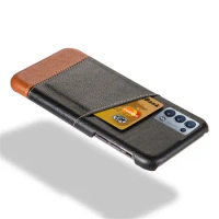 Card Case For OPPO Reno 6 Pro 5G Case Mixed Splice PU Leather Credit Card Cover For Oppo Reno6 Pro+ 5G Cover Reno 6Pro Plus 2021